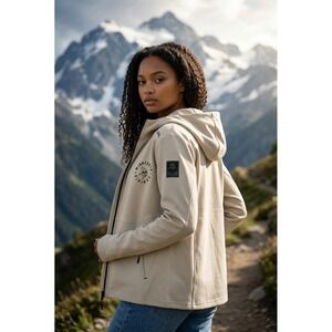 UNRL Minnesota Vikings NFL White Full-Zip Sweatshirt Size SMALL